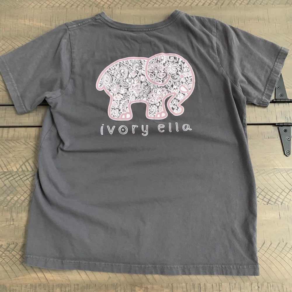 Grey Paisley Ivory Ella T-shirt